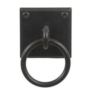 Lynn Cove Foundry Plate Mount Ring Pull Stainless Steel Black NEW